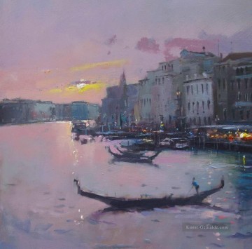 venedig Ölbilder verkaufen - der Canal Grande Venedig abstrakte Seestück